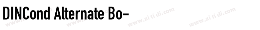 DINCond Alternate Bo字体转换